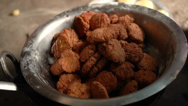 Fresh Thekua prepared for chhath puja