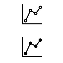 Chart icon vector set. analysis illustration sign collection. analytics symbol or logo.