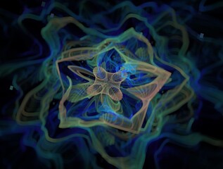 Imaginatory fractal background generated Image