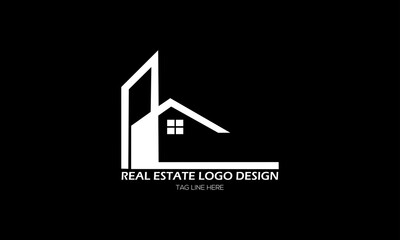 real estate logo design company and business. 