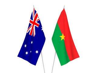 Australia and Burkina Faso flags