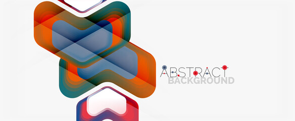 Vector 3d arrow geometric composition, abstract background for business or technology presentation, internet poster or web brochure cover, wallpaper