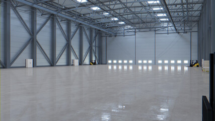 Airplane Hangar Interior 3