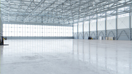 Airplane Hangar Interior 4