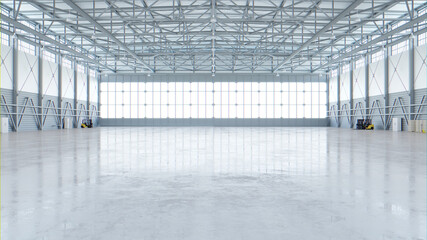 Airplane Hangar Interior 4