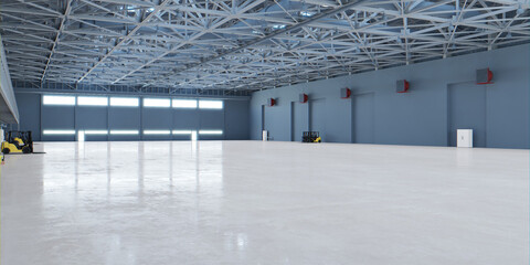 Airplane Hangar Interior 6