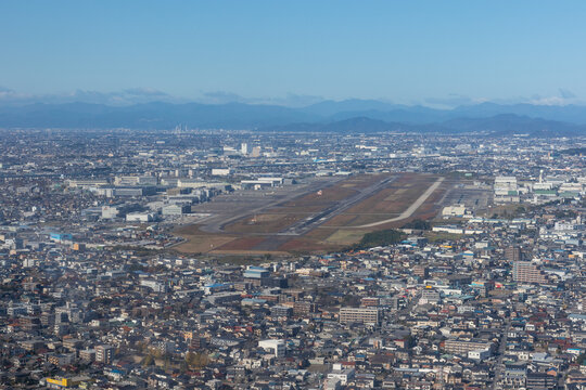 名古屋空港を空撮