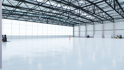 Airplane Hangar Interior 7 