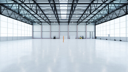 Airplane Hangar Interior 7 
