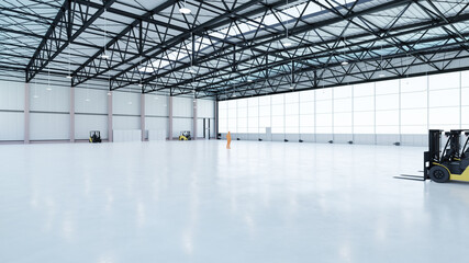 Airplane Hangar Interior 7 