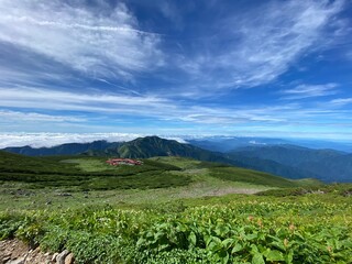 山の上から見た景色