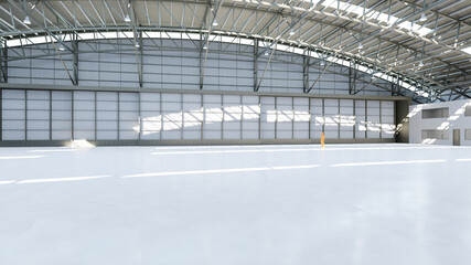 Airplane Hangar Interior 8