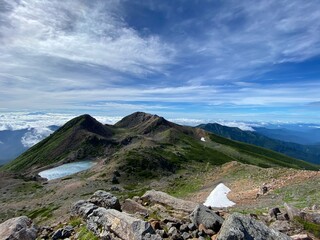山の上から見た景色