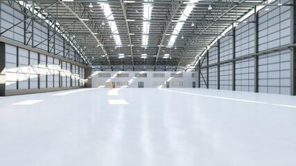 Airplane Hangar Interior 8