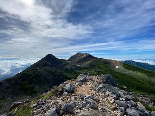 山の上から見た景色