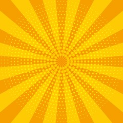 Abstract yellow sun rays. Summer vector sunray illustration for design