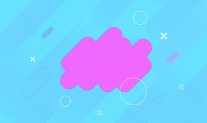 Abstract vector background. Trendy 3d shape. Geometric figures . Vector illustration