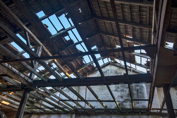 Devastated warehouse