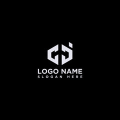 C j letter logo design
