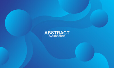 Liquid color background design. Blue elements with fluid gradient. Dynamic shapes composition. Vector illustration