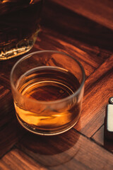 glass of whiskey