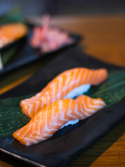 Japanese Menu - Variety of Japanese sushi on the table