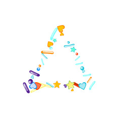 Sprinkles grainy. Cupcake donuts background.