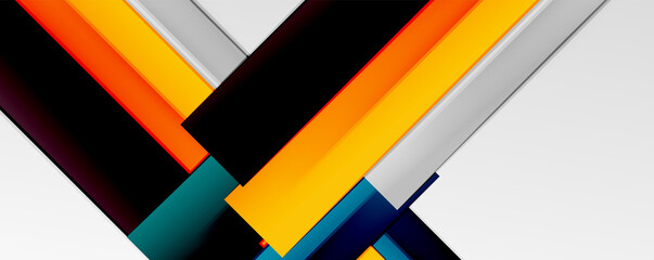 Color abstract lines trendy geometric background for business or technology presentation, internet poster or web brochure cover, wallpaper