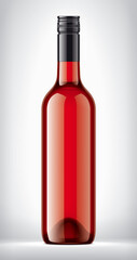 Color Glass Bottle on background. 