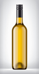 Fototapeta premium Color Glass Bottle on background. 