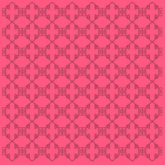 Ethno Design Ornaments Black Pink Aztecs