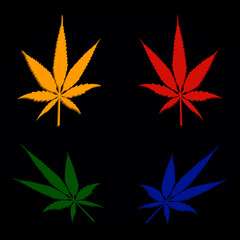 Fototapeta na wymiar isometric cannabis marijuana 3d design leaf ilustration. nice for icon or logo design