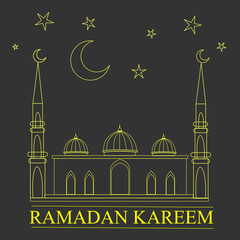 ramadan kareem in the vektor illustration