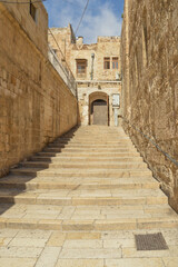 Fototapeta na wymiar Take the stairs in Jerusalem