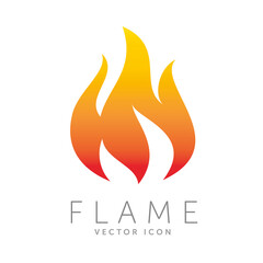 Flame icon or company logo vector template
