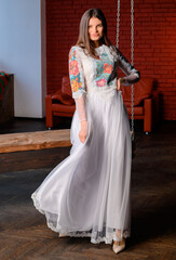 bride in wedding dress