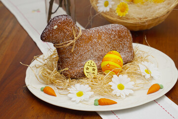 Traditional baked easter lamb