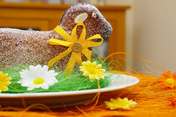 Traditional baked easter lamb