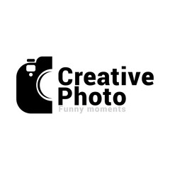 camera photography logo icon vector template.