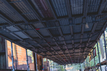 details of a scaffold in Landschaftspark Duisburg