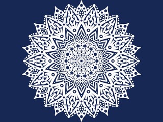 Vintage mandala ornamental luxury pattern design. Digital art illustration