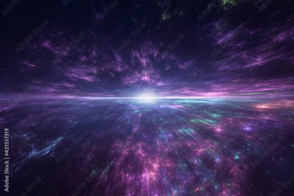 Sticker star explosion in a galaxy of an unknown universe