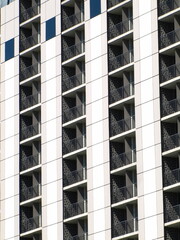 Abstract Architecture study in geometric lines and patterns