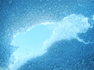 Buried Alive in the Snow Covered Car searching for daylight