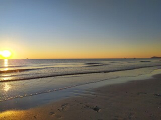 sunset on the beach 3