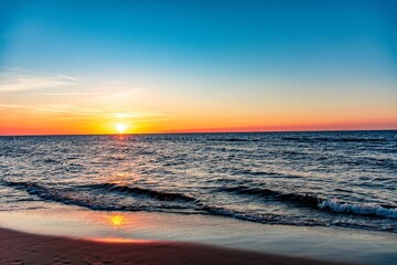 Fototapeta Zachód słońca nad Morzem Bałtyckim obraz