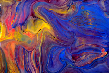 Abstract  ink painting background, Mixture of acrylic paints,   Inkscapes concept, colors