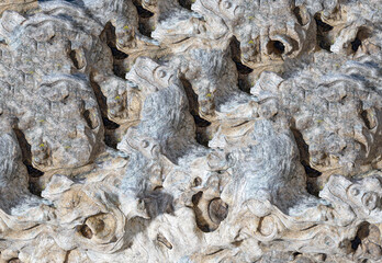 Background structure photographed in the studio using modern patterns and colors for background