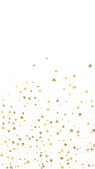 Gold stars random luxury sparkling confetti. Scatt