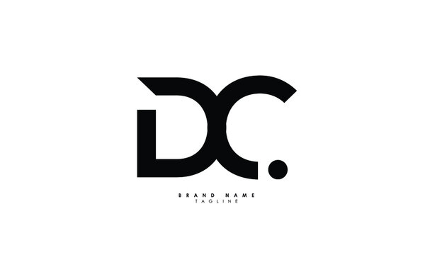 Alphabet letters Initials Monogram logo DC, CD, D and C
